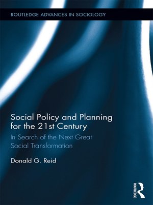 cover image of Social Policy and Planning for the 21st Century
